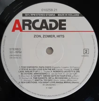 Piet Veerman / Wind / Judy Boucher a.o. - 16 Zon, Zomer, Hits!