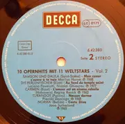 LP - Joan Sutherland / Placido Domingo / Luciano Pavarotti a.o. - 10 Opern Hits Mit 11 Weltstars Vol.2