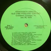 LP - Various - 13th Annual Old Time Fiddlers' Contest, July 26, 1975