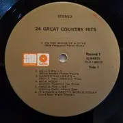 Double LP - Johnny Cash, Glen Campbell, Bobbie Gentry a.o. - 24 Great Country Hits