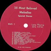LP - Various - 25 Most Beloved Melodies
