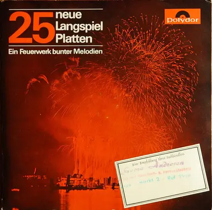 Various - 25 Neue Langspielplatten (Ein Feuerwerk Bunter Melodien)