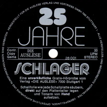 Various - 25 Jahre Schlager