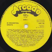 LP - Roberto Delgado / James LAst / Bert Kaempfert a. o. - 20 Orchestral Greats