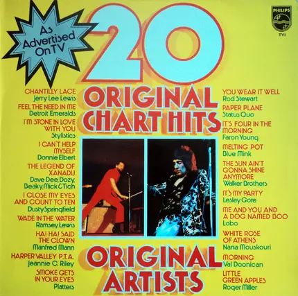 Jerry Lee Lewis / The Stylistics / Dusty Springfield / a.o. - 20 Original Chart Hits