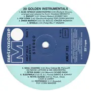 LP - Deodato, Pop Corn Makers, Santo & Johnny...a.o. - 20 Golden Instrumentals