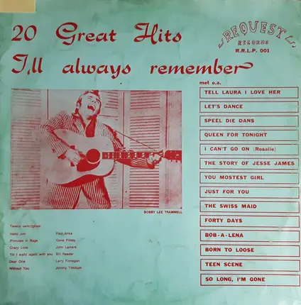 Helen Shapiro, Ronnie Self, Jerry Lee Lewis a.o. - 20 Great Hits I'll Always Remember Volume 1