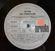 LP - Vico Torriani / Sepp Viellechner/ Peter + Lisa a.o. - 20 Hits Der Volksmusik