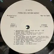 LP - Various - 20 Hits From Big Seven Music - Promo