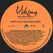 LP - Various - 20 Solid Gold Maori Songs