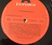 LP - Various - 20 Volkslieder Hits