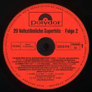 LP - Freddy Quinn / Karel Gott a.o. - 20 Volkstümliche Super-Hits · Folge 2
