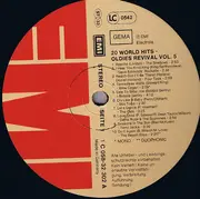 LP - The Shadows / Diana Ross & The Supremes / a.o. - 20 World Hits - Oldies Revival Vol. 5