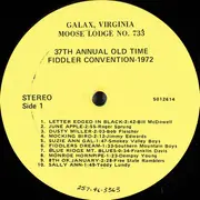 LP - Bill McDowell / Roger Sprung a.o. - 37th Annual Old Fiddler's Convention - 1972