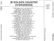 CD - Various - 30 Golden Country Evergreens