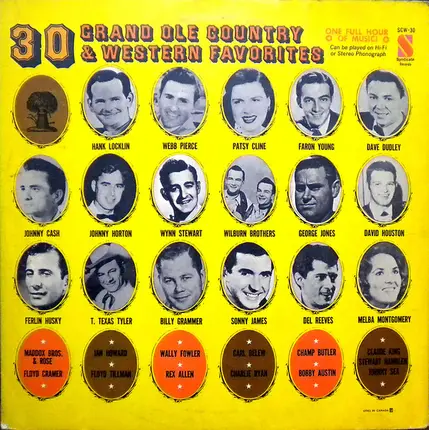 Patsy Cline, The Wilburn Brothers, Faron Young a.o. - 30 Grand Ole Country & Western Favorites