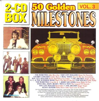 Kenny Rogers, The Archies, The Rubettes, a.o. - 50 Golden Milestones Vol. 3
