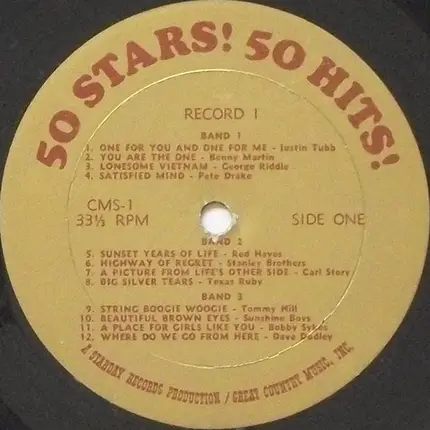 Betty Amos / Blue Sky Boys / Johnny Bond a.o. - 50 Stars! 50 Hits! Of Country Music