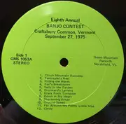 LP - Various - 8th Annual Banjo Contest: Craftsbury Common Vermont, Sept. 27, 1975