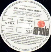 Double LP - Various Artists - Das Waren noch Zeiten, Schlagerrückblende von 1910 bis 1933 - Club Edition