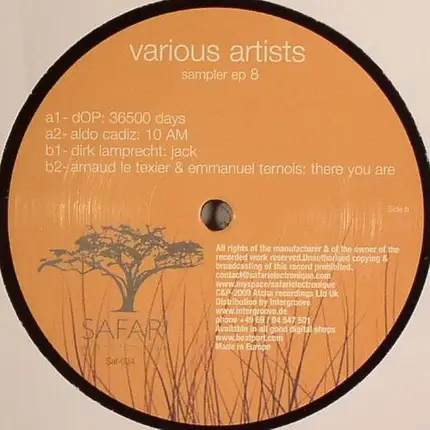 dOP, Aldo Cadiz, Dirk Lamprecht, Arnaud Le Texier, Emmanuel Ternois - Sampler Ep 8