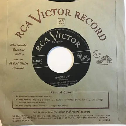 Vaughn Monroe And His Orchestra - Dancing Girl / Learn To Lose