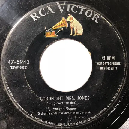 Vaughn Monroe - The Butterscotch Mop / Goodnight Mrs. Jones