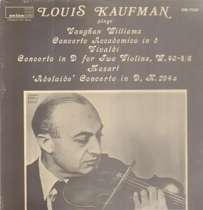 Vaughn Williams - Louis Kaufman Plays