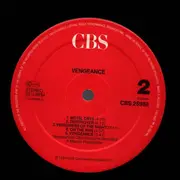 LP - Vengeance - Vengeance - Red CBS label.