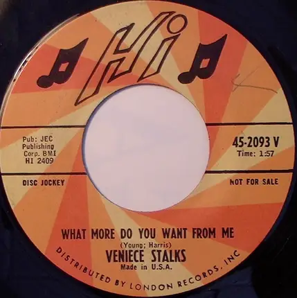 Veniece - You Gotta Take The Bitter With The Sweet / What More Do You Want From Me