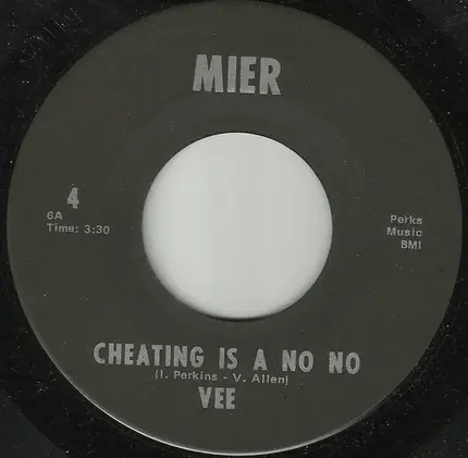 Vee Allen - Cheating Is A No No / A Stone Good Lover