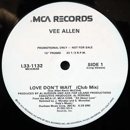 Vee Allen - Love Don't Wait