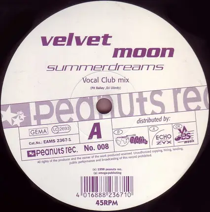 Velvet Moon - Summerdreams