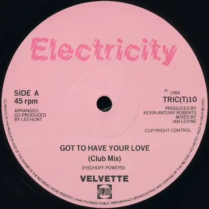 Velvette - Got To Have Your Love