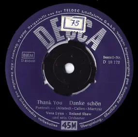 Vera Lynn - Thank You - Danke Schön / Folge Dem Rat Deines Herzens