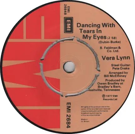 Vera Lynn With The Jordanaires - Too Many Rivers