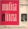 LP - Verdi / George SInger, Max Thurn, Musica Et Litera Hamburg - Nabucco (Querschnitt)