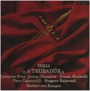 LP-Box - Verdi/ Leontyne Price, Karajan, Jelena Obrazcova a.o. - A Trubadúr - booklet with libretto
