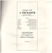 LP-Box - Verdi/ Leontyne Price, Karajan, Jelena Obrazcova a.o. - A Trubadúr - booklet with libretto