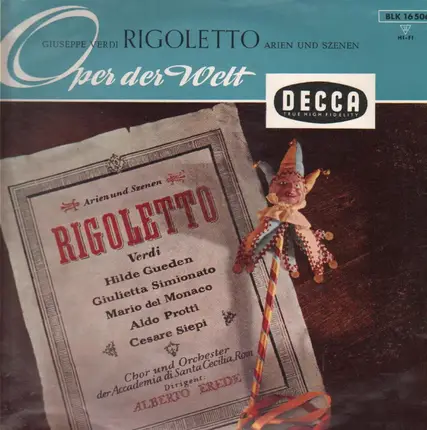 Verdi - Rigoletto - Arien und Szenen (Alberto Erede)