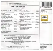 CD - Verdi - Der Troubadour. Auszüge In Deutscher Sprache