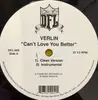 12inch Vinyl Single - Verlin - Can't Love You Better