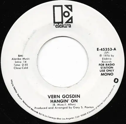 Vern Gosdin - Hangin' On