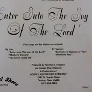 LP - Vernon Bowling - Joe Isaacs And The Sacred Bluegrass - Enter Into The Joy Of The Lord
