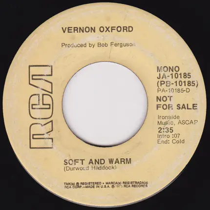 Vernon Oxford - I Wish You Would Leave Me Alone