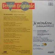 12inch Vinyl Single - Version Originale - Je M'endors (Enfant Guérillero)