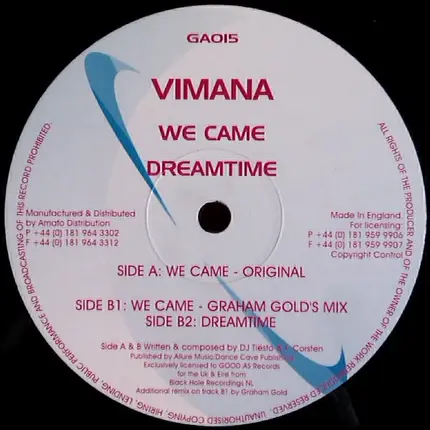 Vimana - We Came / Dreamtime