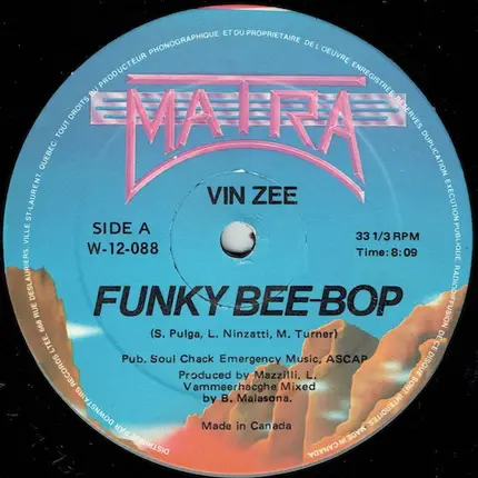 Vin Zee - Funky Bee-Bop