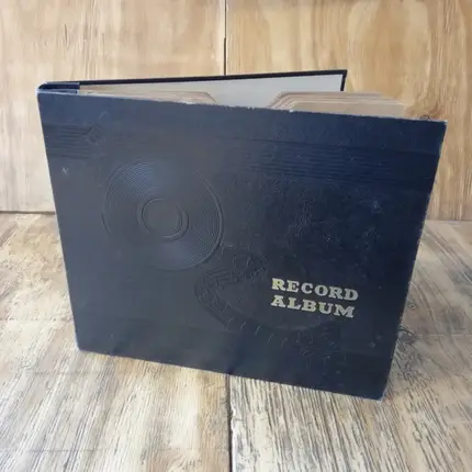 Vintage Schallplattenalbum 10inch - in schwarz, für 10 Stück