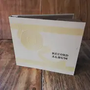 Vintage Schallplattenalbum 10inch - in cremefarben, für 10 Stück